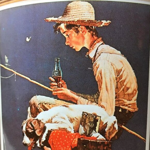 NWOT Set of 4 Vintage Coca-Cola Boys of Summer Round Tin + Refreshment Magnets - Picture 9 of 14